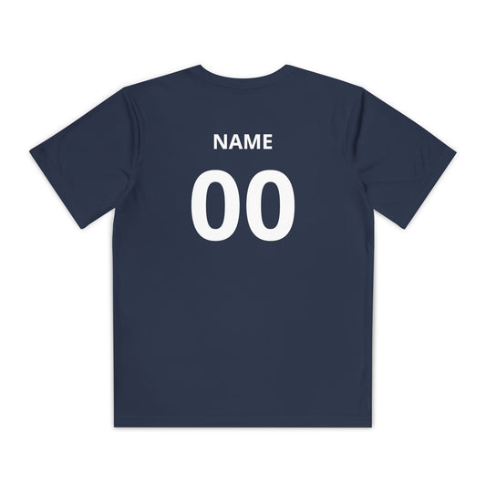 Golden Boots - Wicking Sports Youth Tee - Personal Name & Number on back