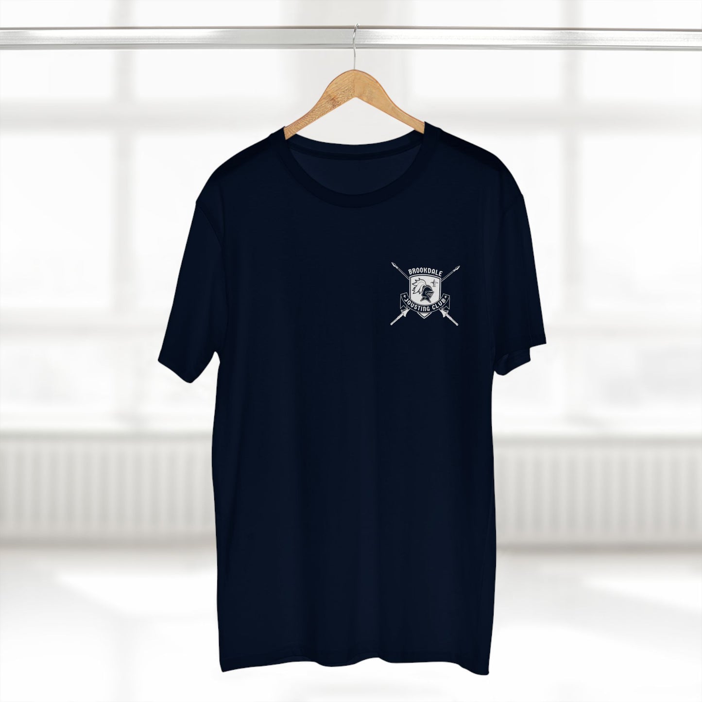 Brookdale Jousting Club T-Shirt over heart logo