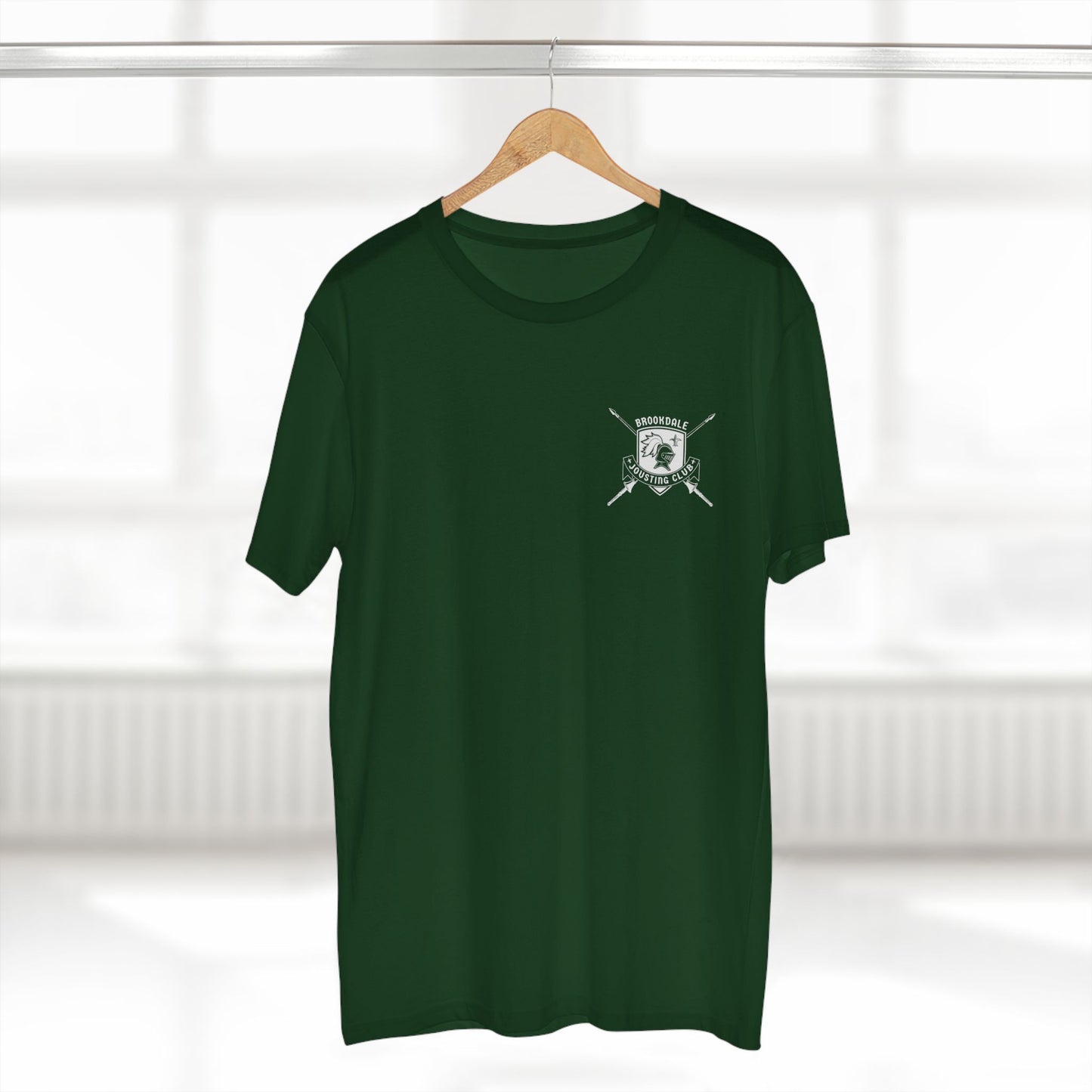 Brookdale Jousting Club T-Shirt over heart logo