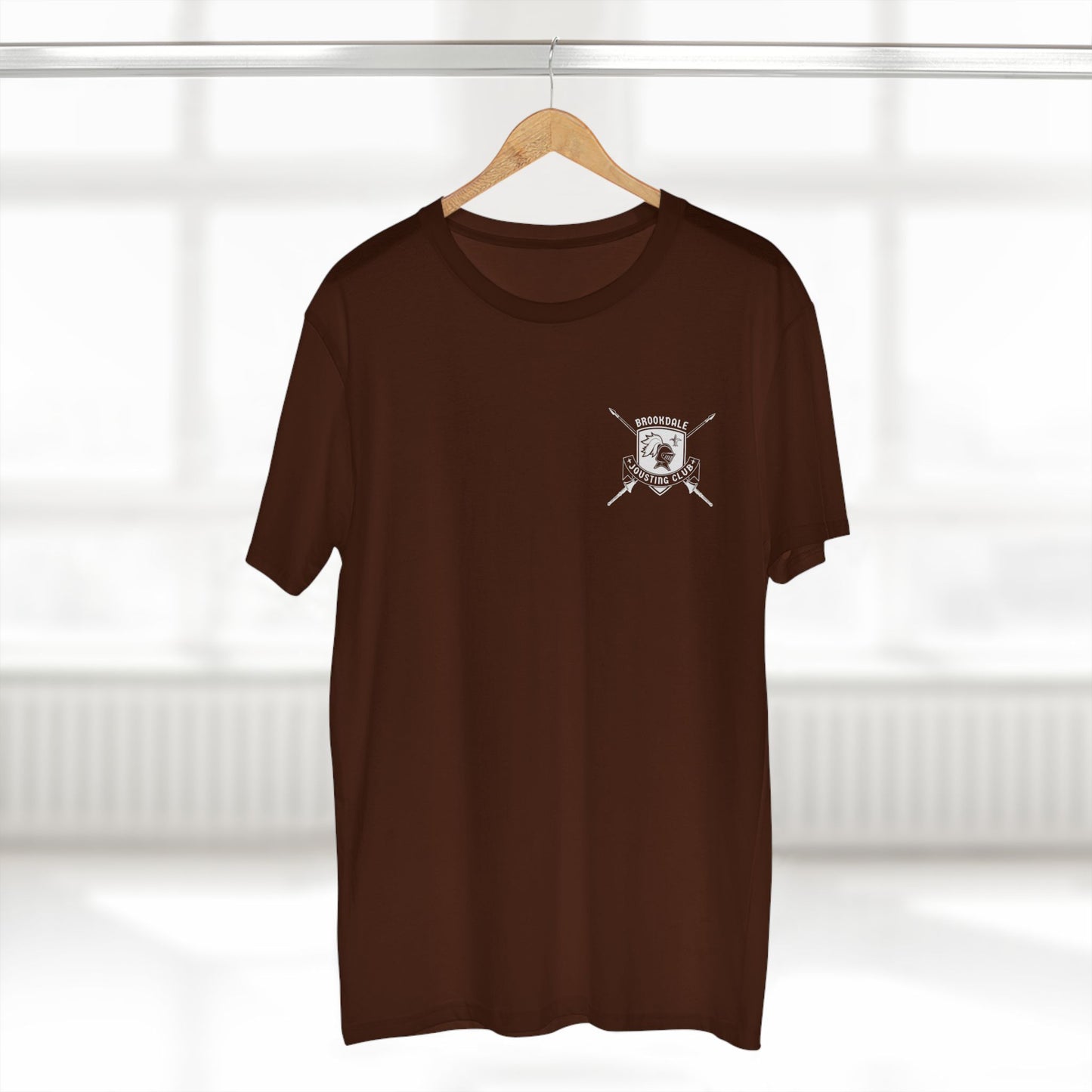 Brookdale Jousting Club T-Shirt over heart logo