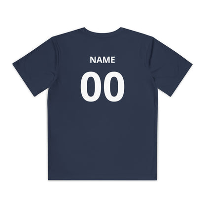 Golden Boots - Wicking Sports Youth Tee - Personal Name & Number on back