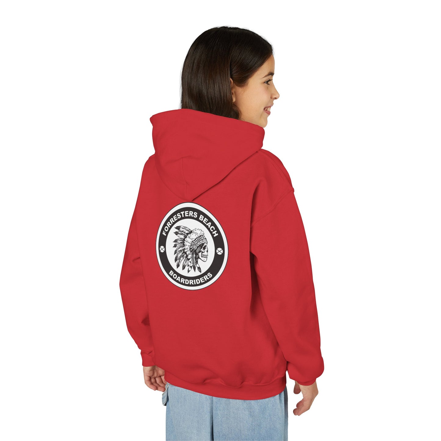 Forresters Beach Boardriders Youth Hoodie - Back Print