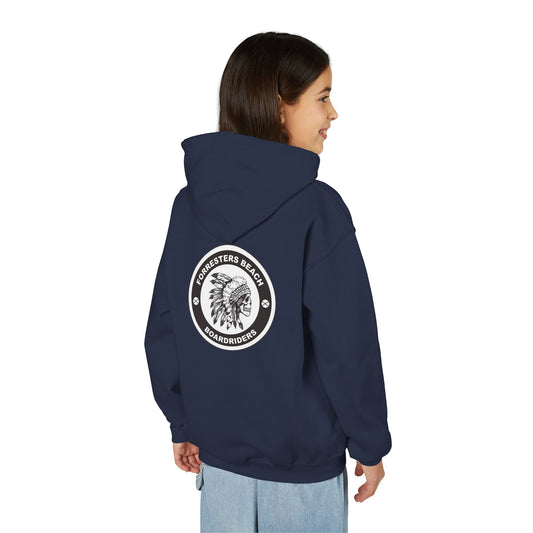 Forresters Beach Boardriders Youth Hoodie - Back Print