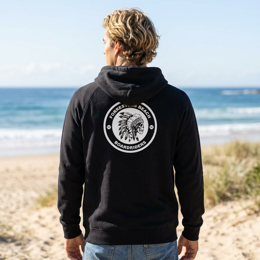 Forresters Beach Boardriders Unisex Hoodie - Back Print
