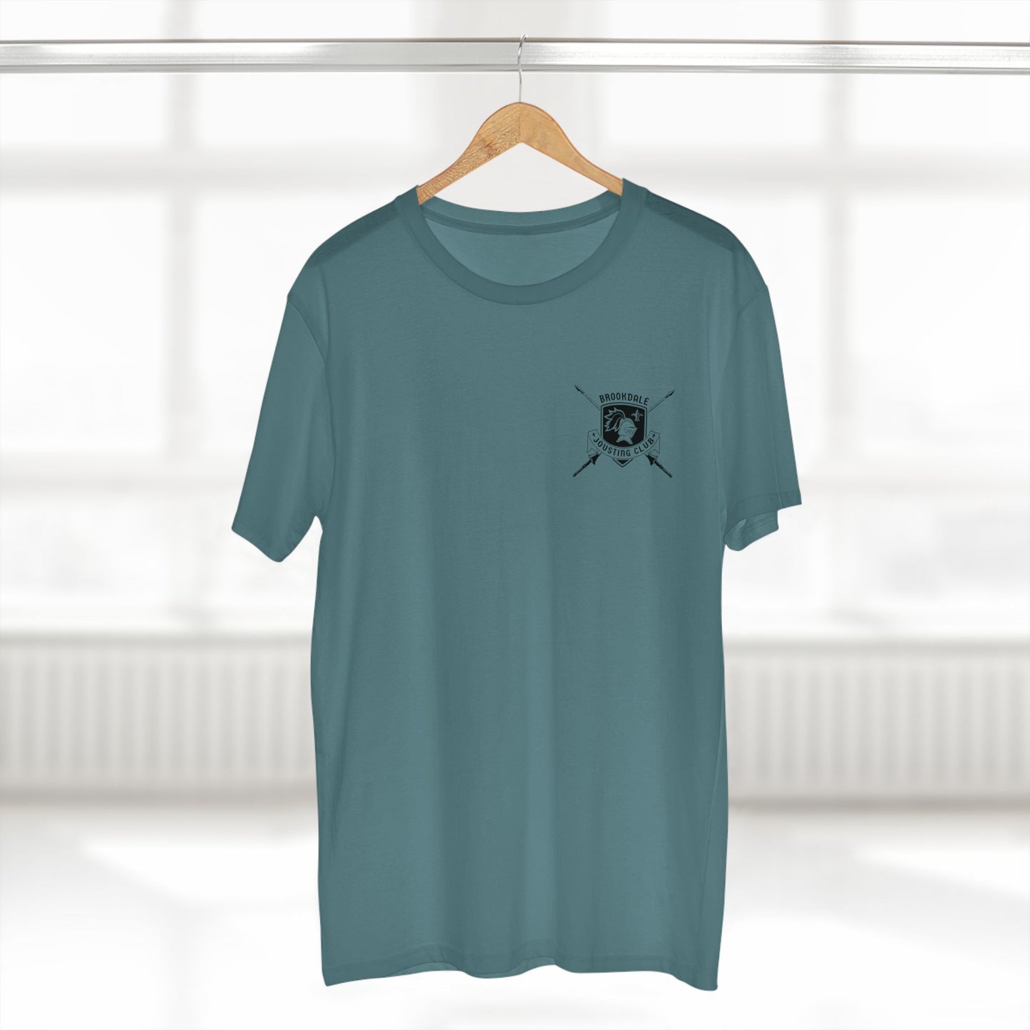 Brookdale Jousting Club T-Shirt over heart logo