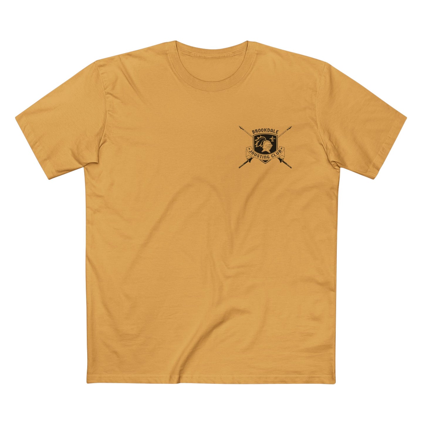 Brookdale Jousting Club T-Shirt over heart logo