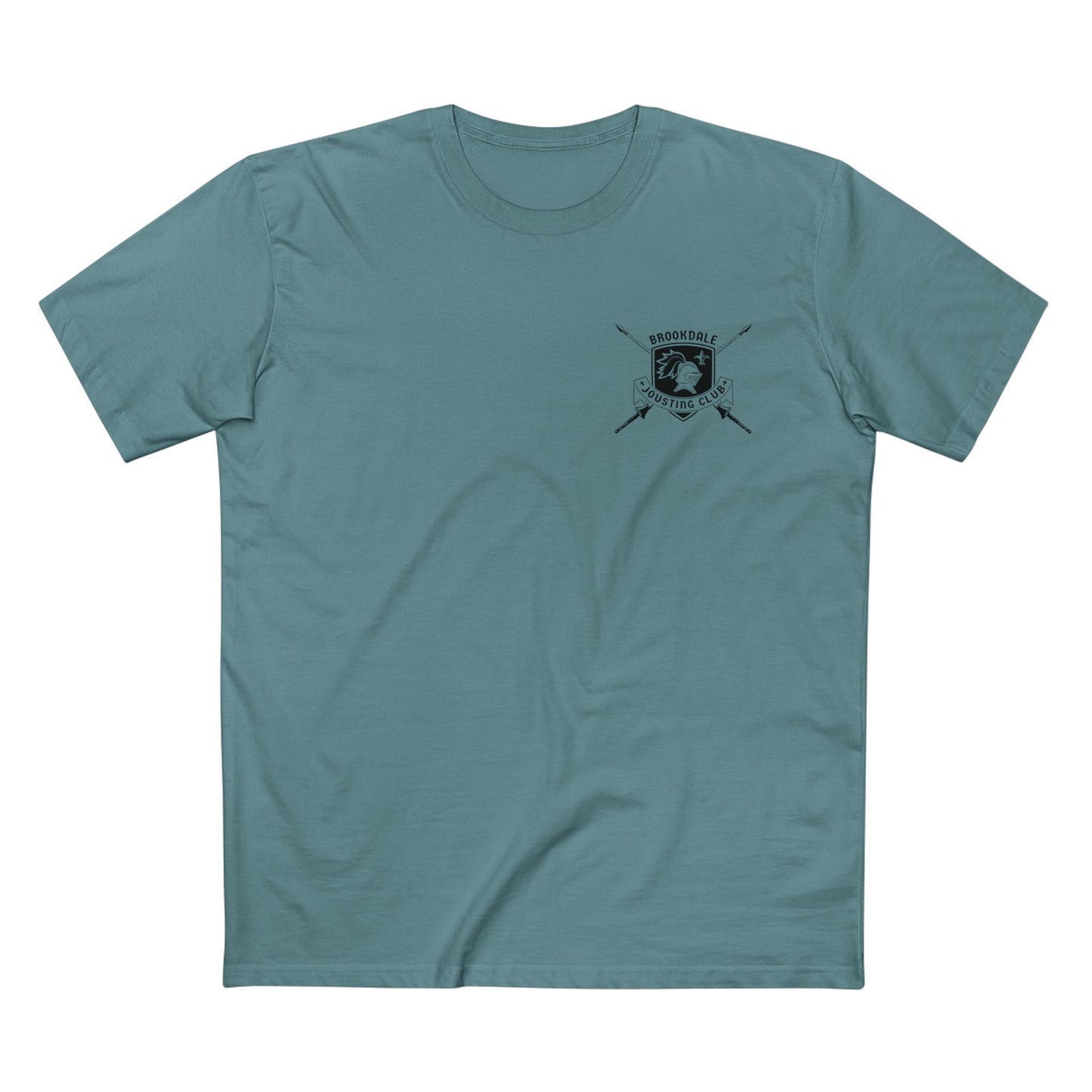 Brookdale Jousting Club T-Shirt over heart logo