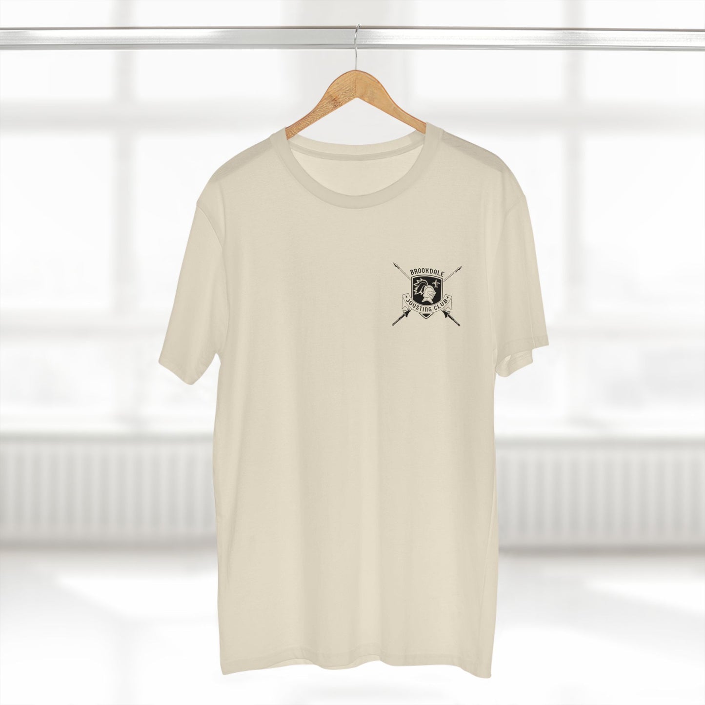 Brookdale Jousting Club T-Shirt over heart logo