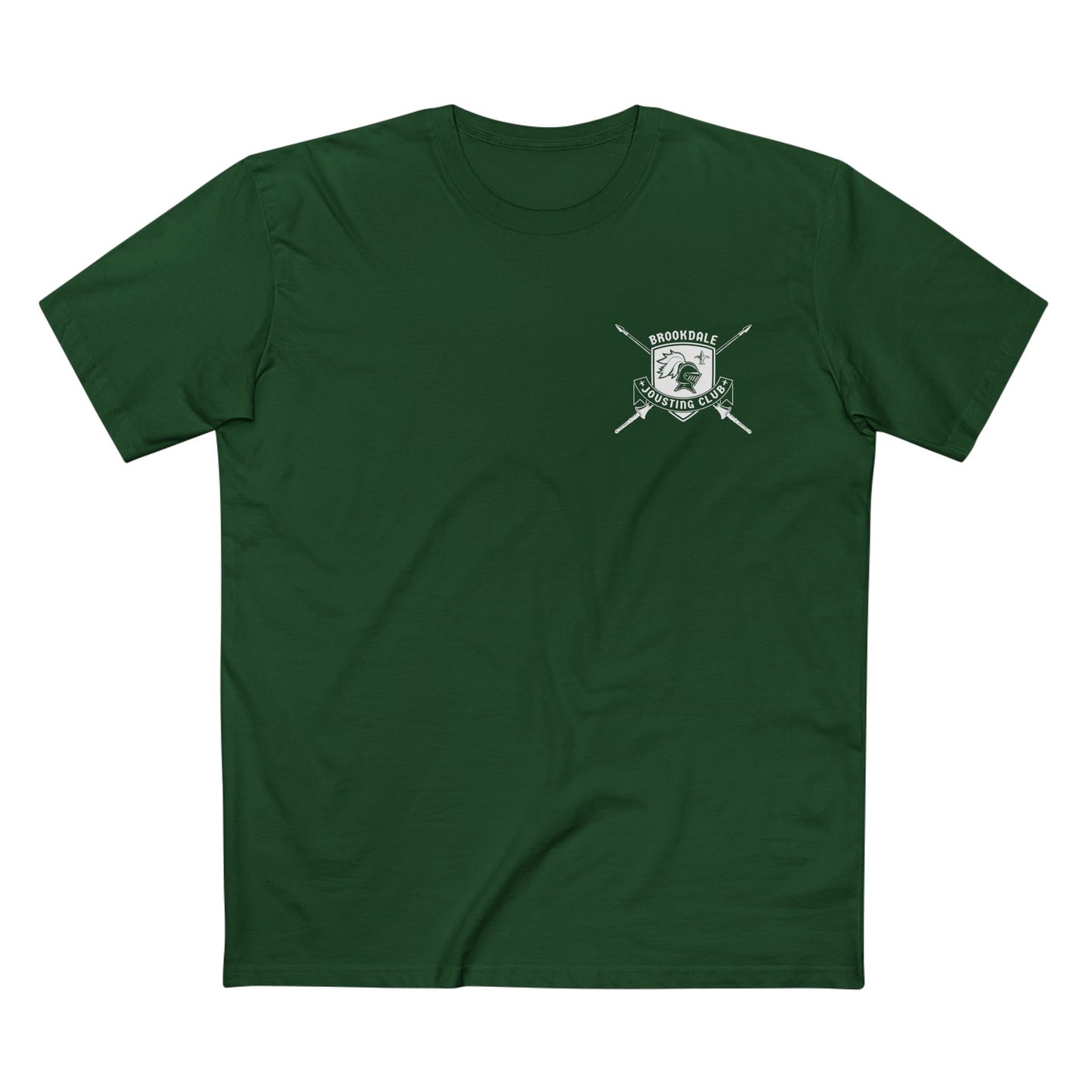 Brookdale Jousting Club T-Shirt over heart logo