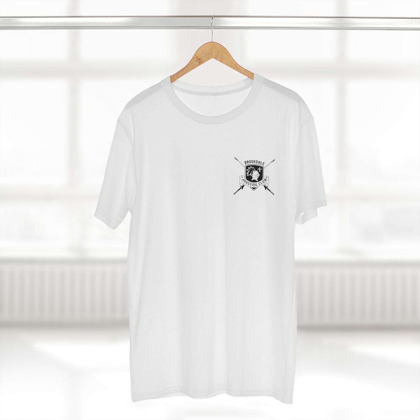 Brookdale Jousting Club T-Shirt over heart logo