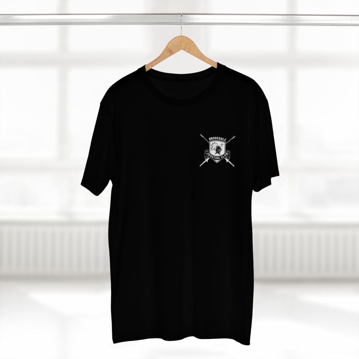 Brookdale Jousting Club T-Shirt over heart logo