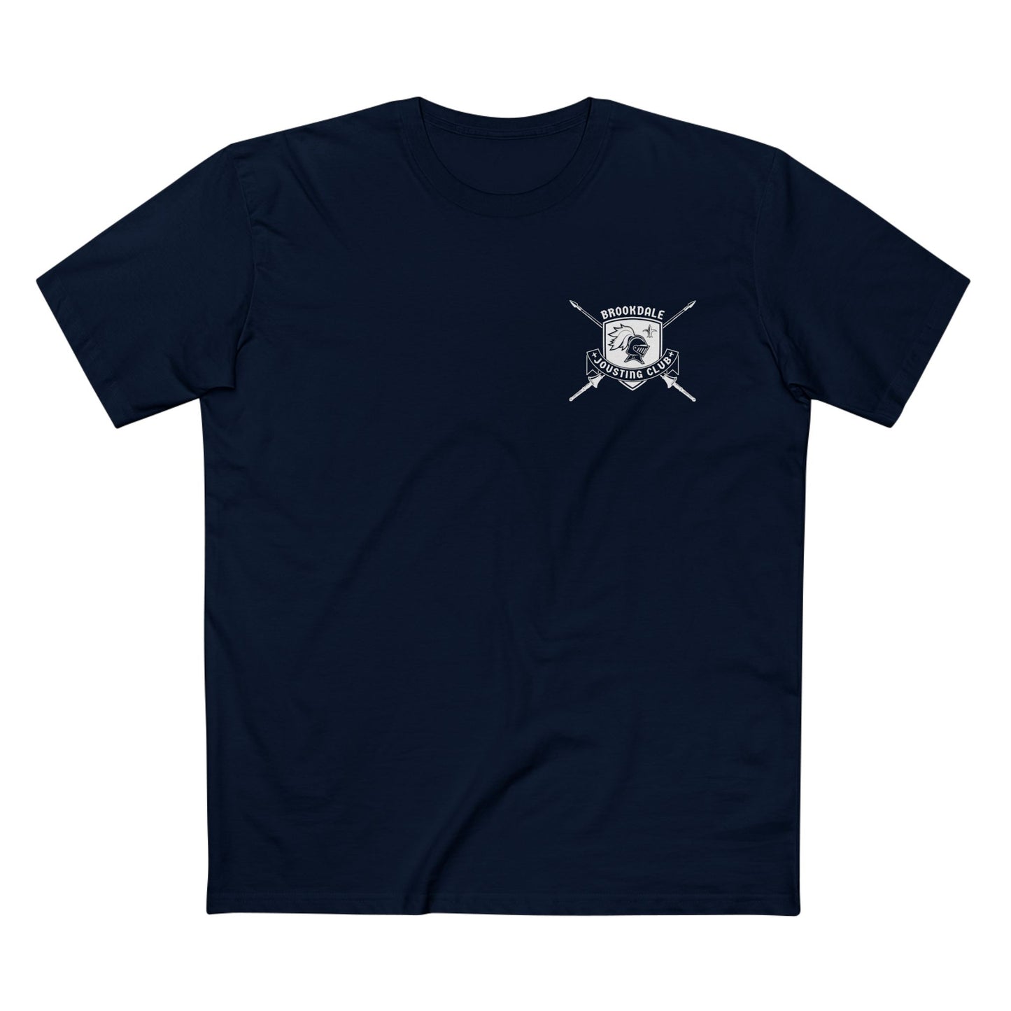 Brookdale Jousting Club T-Shirt over heart logo