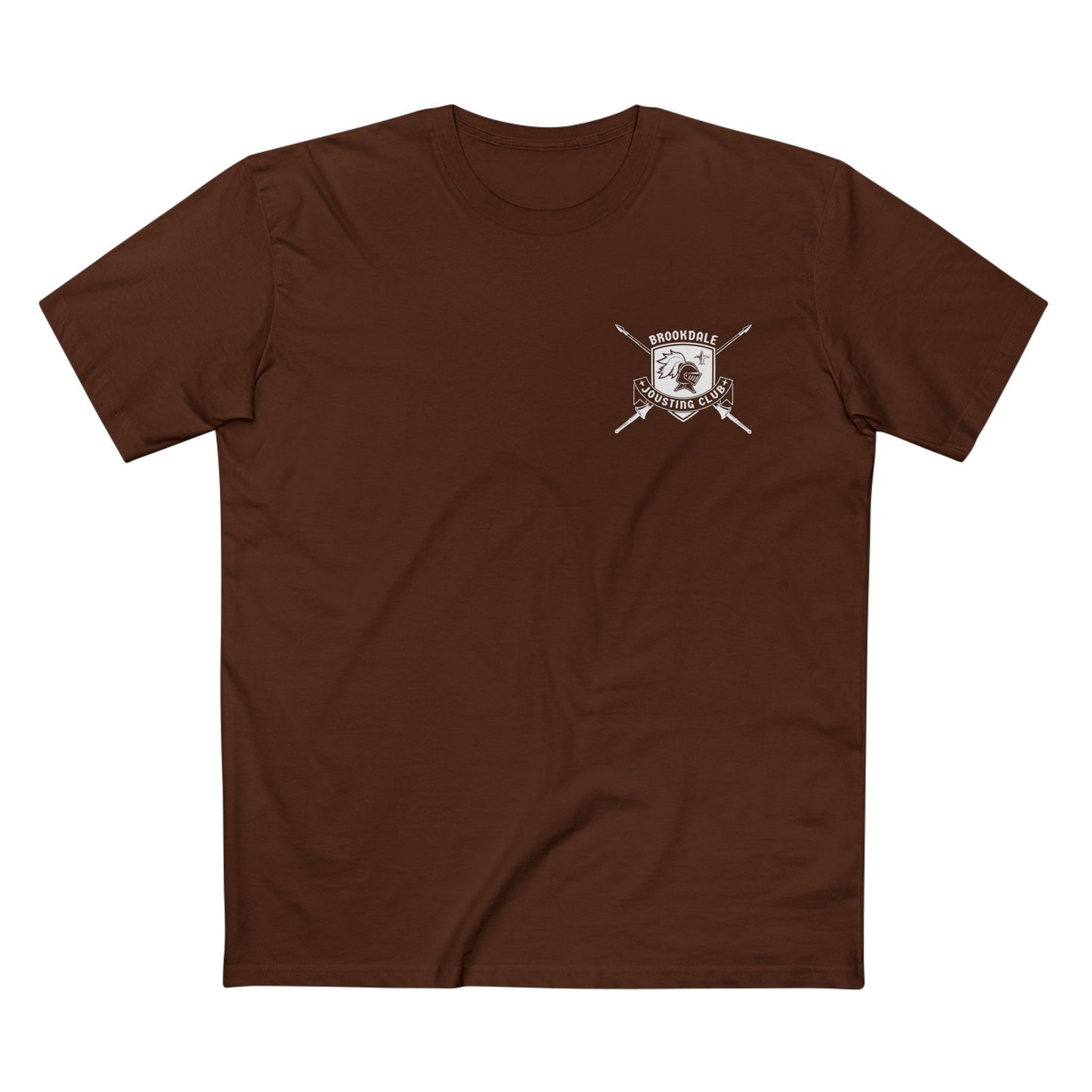 Brookdale Jousting Club T-Shirt over heart logo