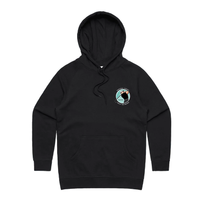 Black front flat lay