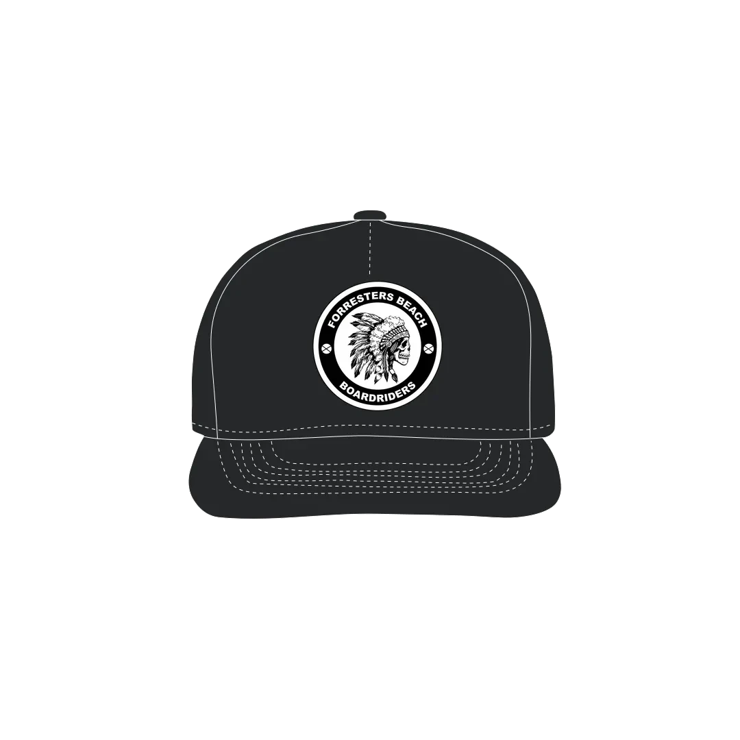 Black front flat lay