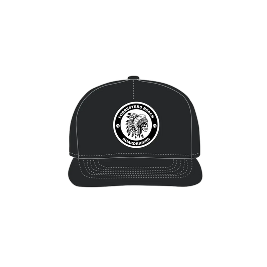 Black front flat lay
