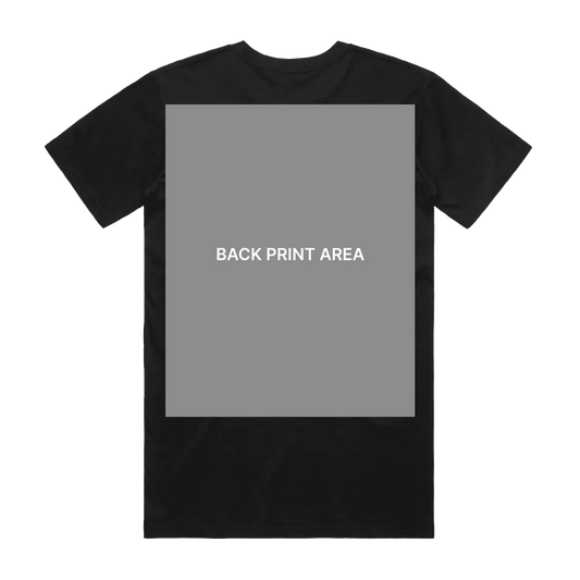 Black back flat lay