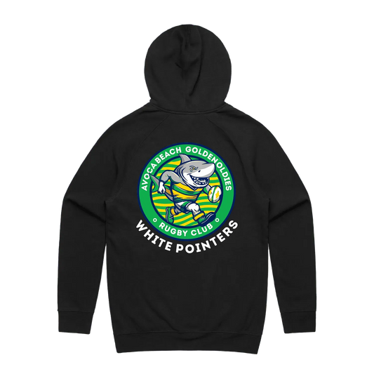 Avoca Beach Golden Oldies Logo Hoodie - Front and Back Print