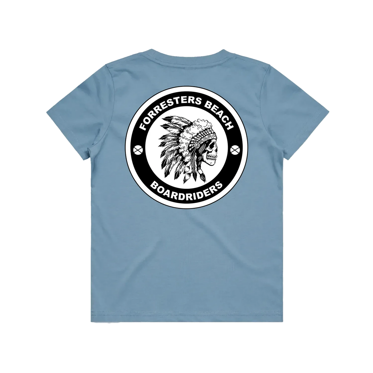 Carolina Blue back flat lay