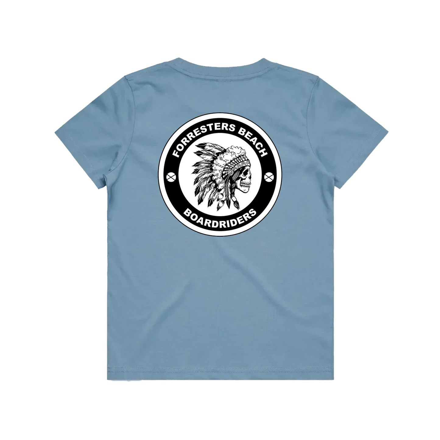 Carolina Blue back flat lay