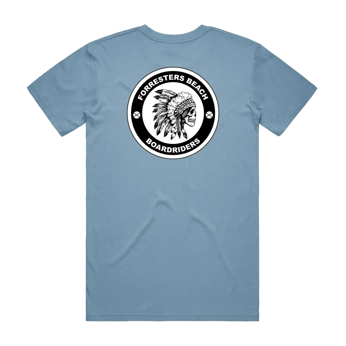 Carolina Blue back flat lay
