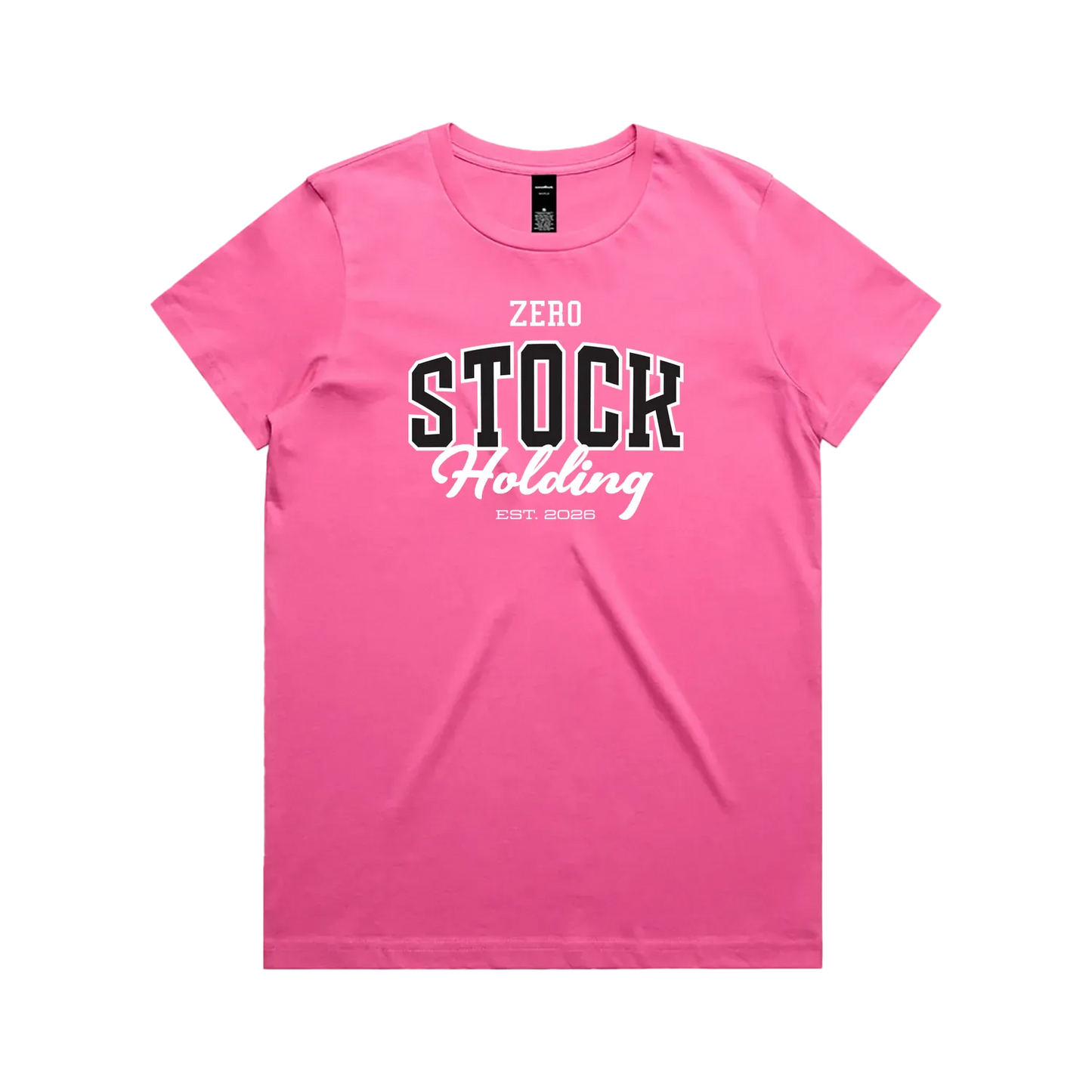 Charity Pink front flat lay
