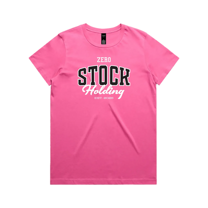 Charity Pink front flat lay