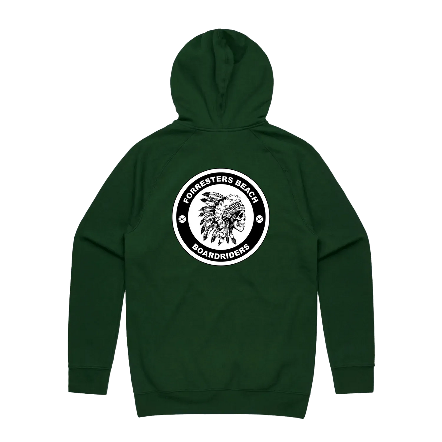 Forest Green back flat lay