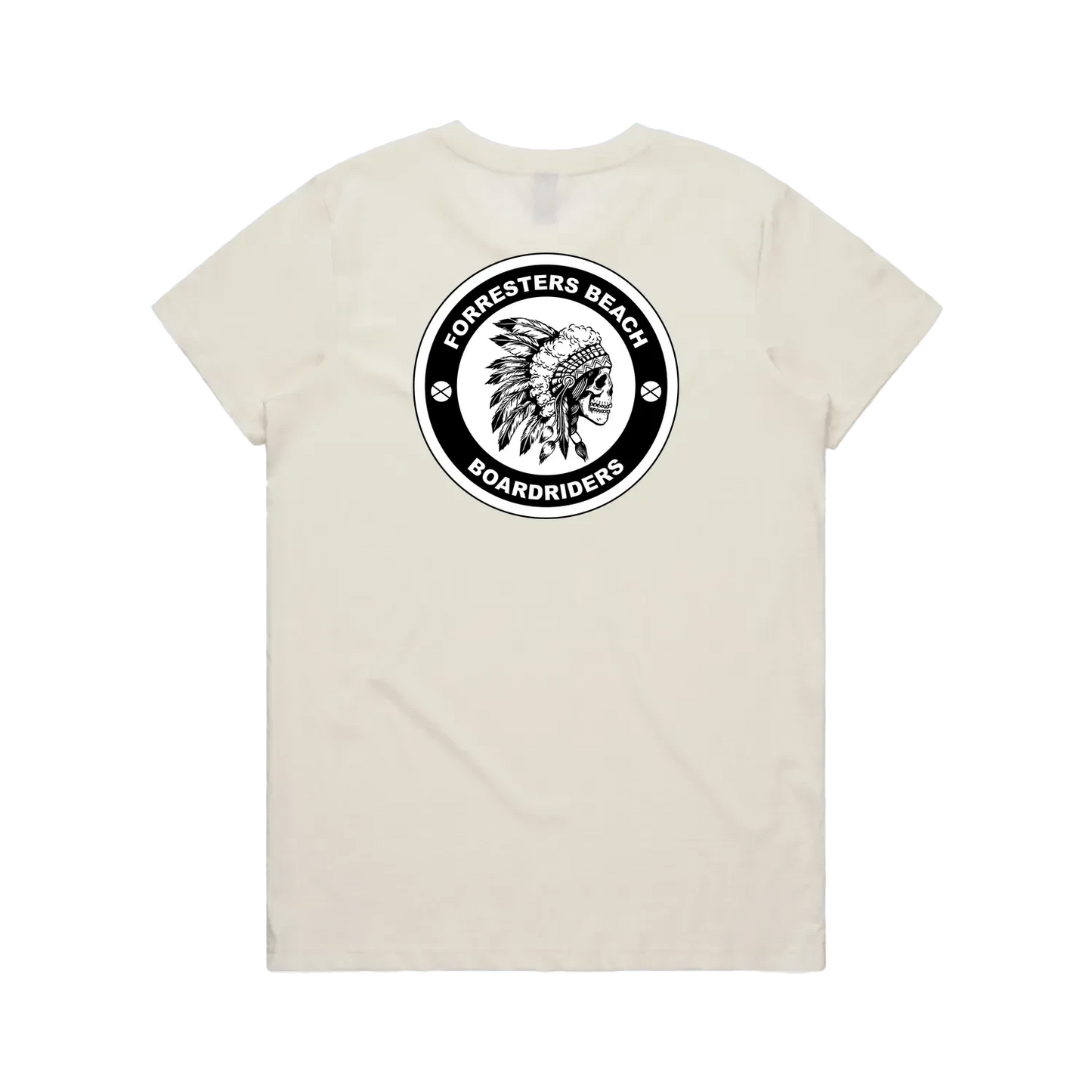 Forresters Beach Boardriders Womens T-shirt - Back Print
