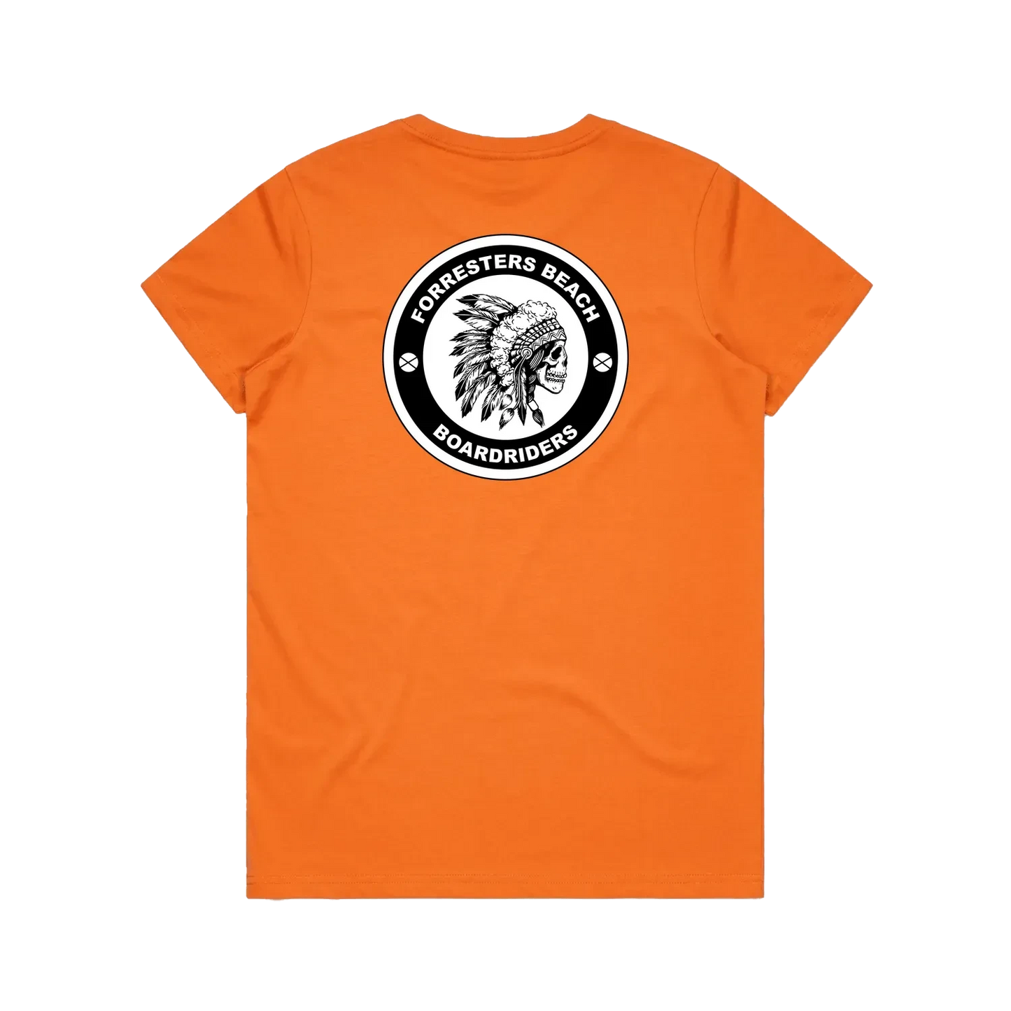 Orange back flat lay