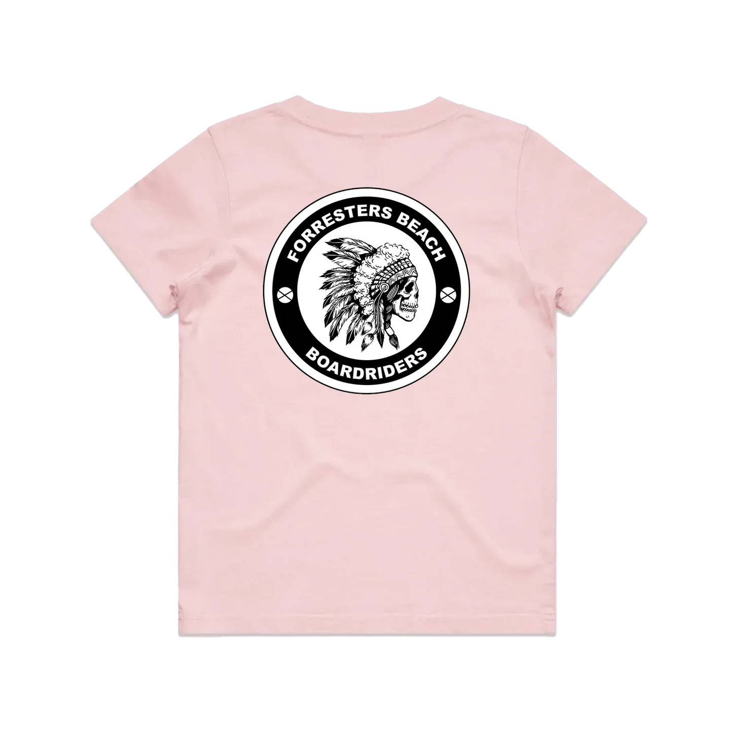 Pink back flat lay