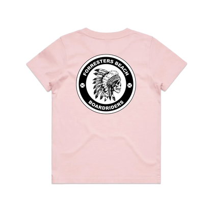 Pink back flat lay