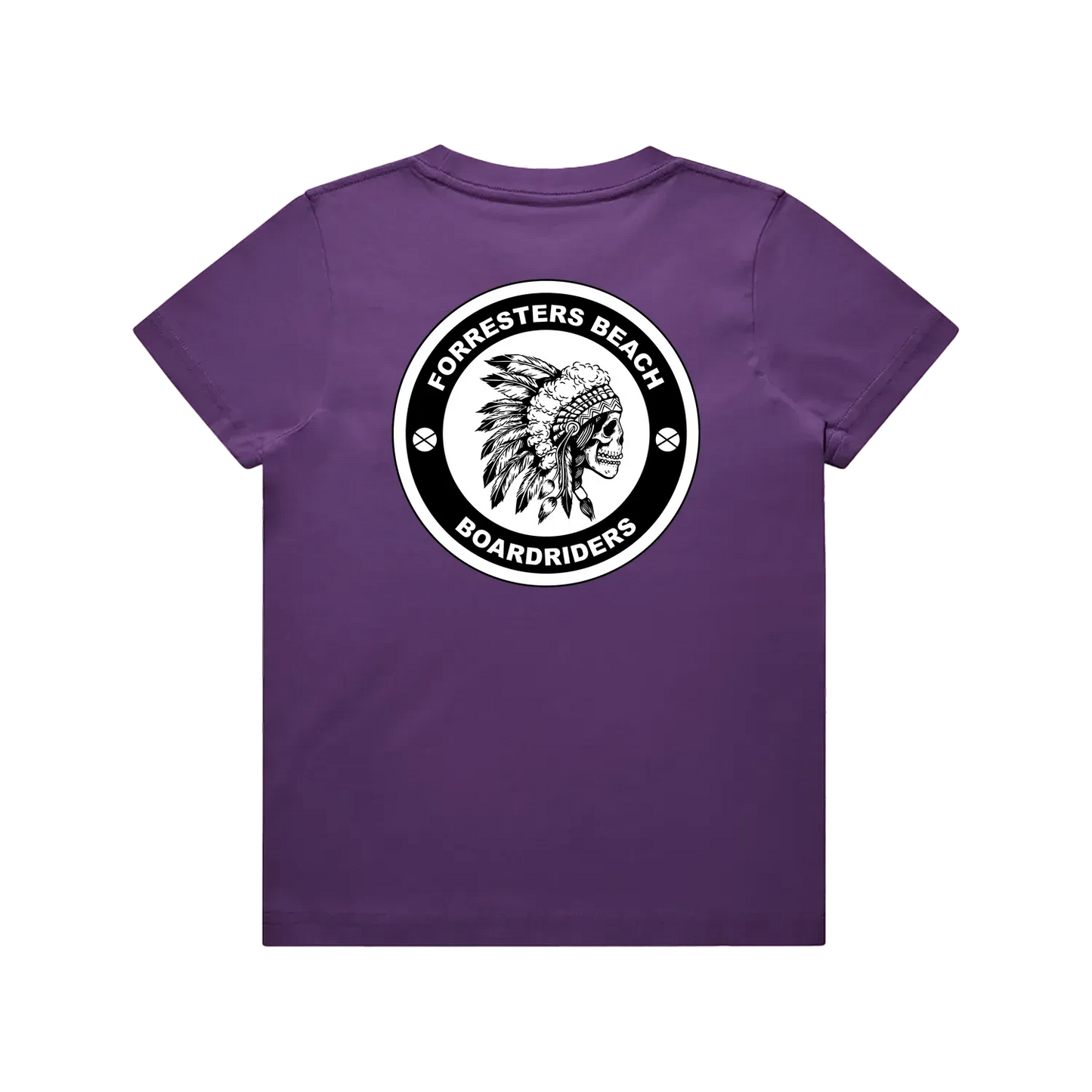 Purple back flat lay