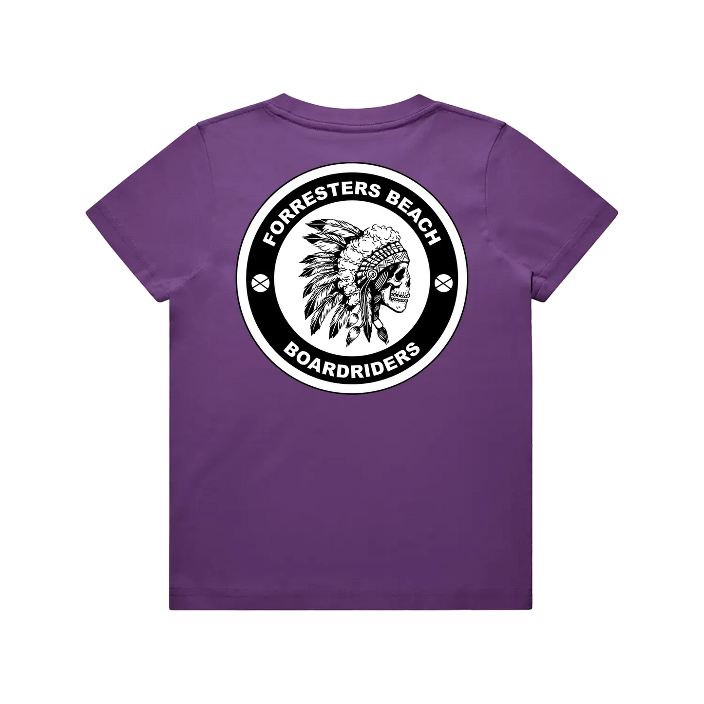 Purple back flat lay