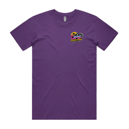 Purple front flat lay