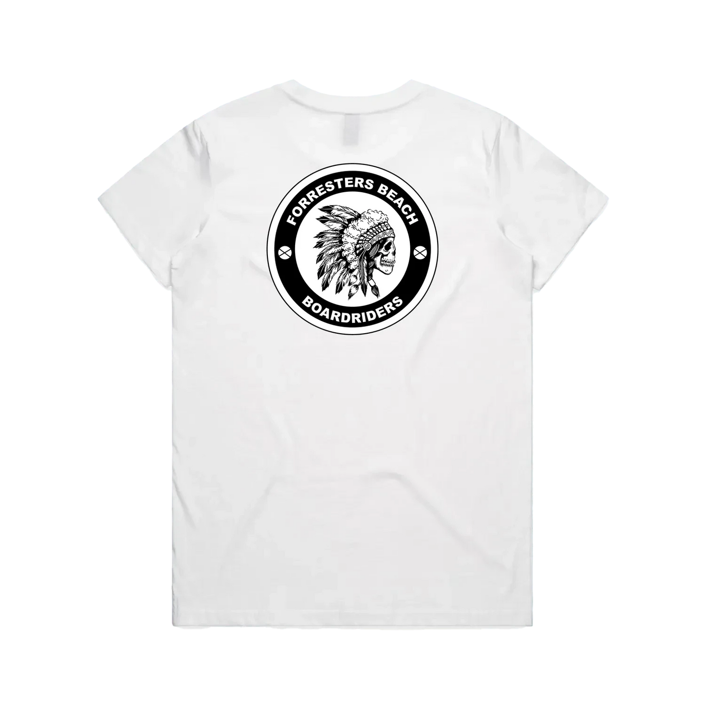 White back flat lay